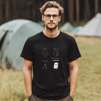 Load image into Gallery viewer, Marshmellow Geometry 101 T-Shirt – Cool Geometric Shapes Design
